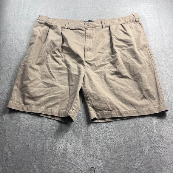 Polo Ralph Lauren Other - Polo Ralph Lauren Mens Pleated Chino Shorts Khaki Tan 100% Cotton Size 50B